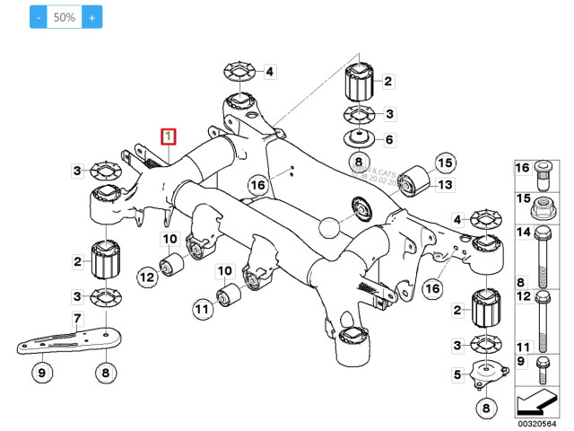 Балка задней подвески, подрамник задний 33316770828, 33316761904 BMW 5 E60, E61 Балка задней подвески, подрамник задний 33316770828, 33316761904 BMW 5 E60, E61